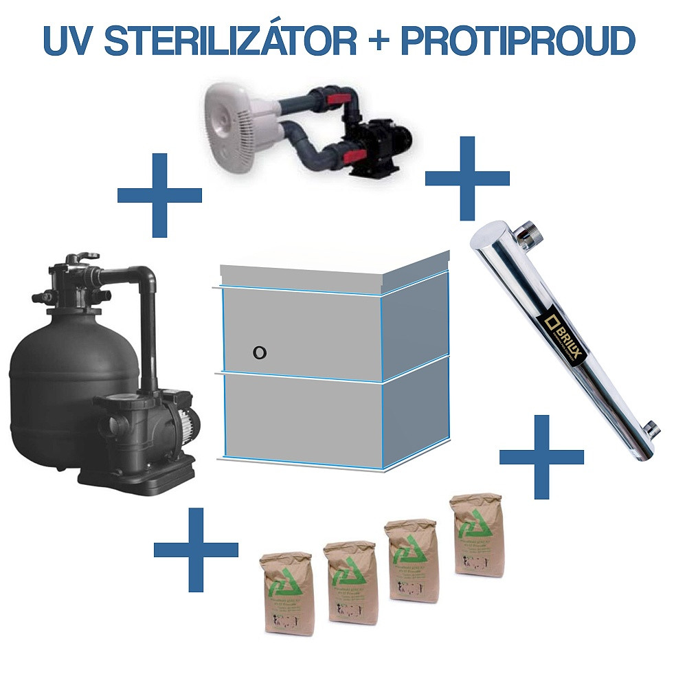 UV sterilizátor + Protiprúd