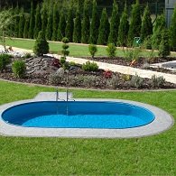 Oválne bazény na záhradu