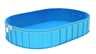 Oválny tvar bazéna